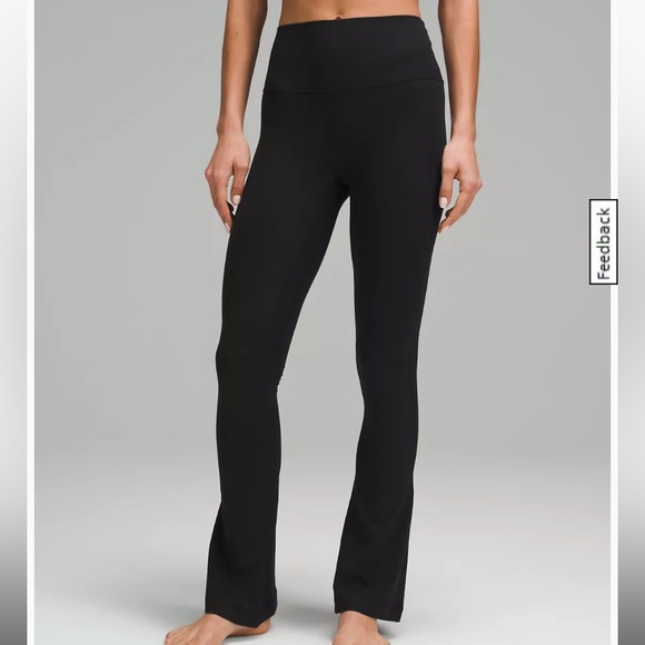 Lululemon Align Ribbed Mini Flare Pant Black Size 6 - Picture 3 of 12